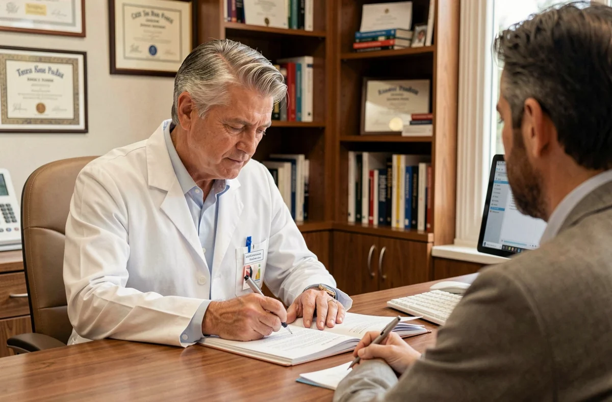 Le docteur François Bresson en consultation dans son cabinet dentaire au cadre chaleureux et professionnel