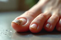 ongle avec champignon