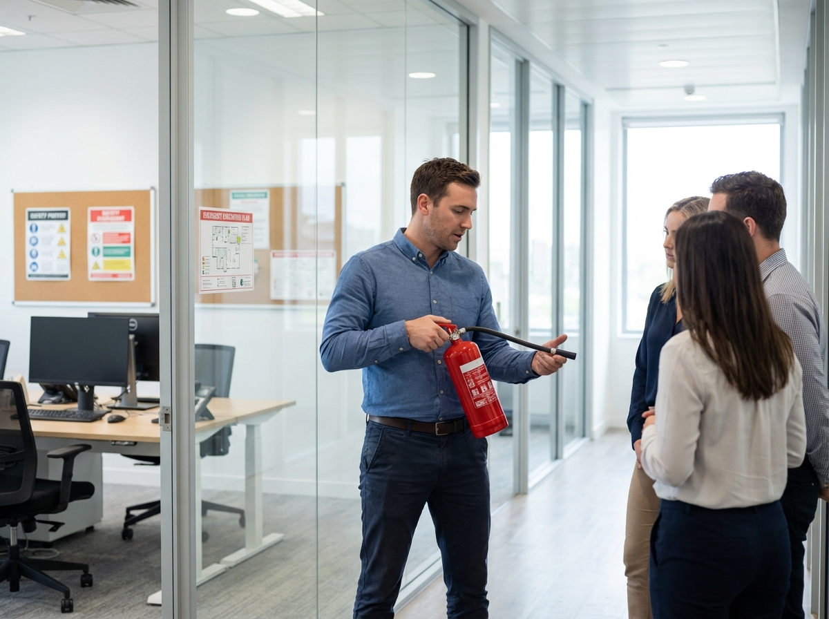 Jeune homme montrant l